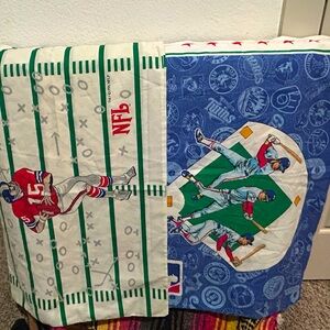 Vintage NFL and Baseball Themed Pillowcases!